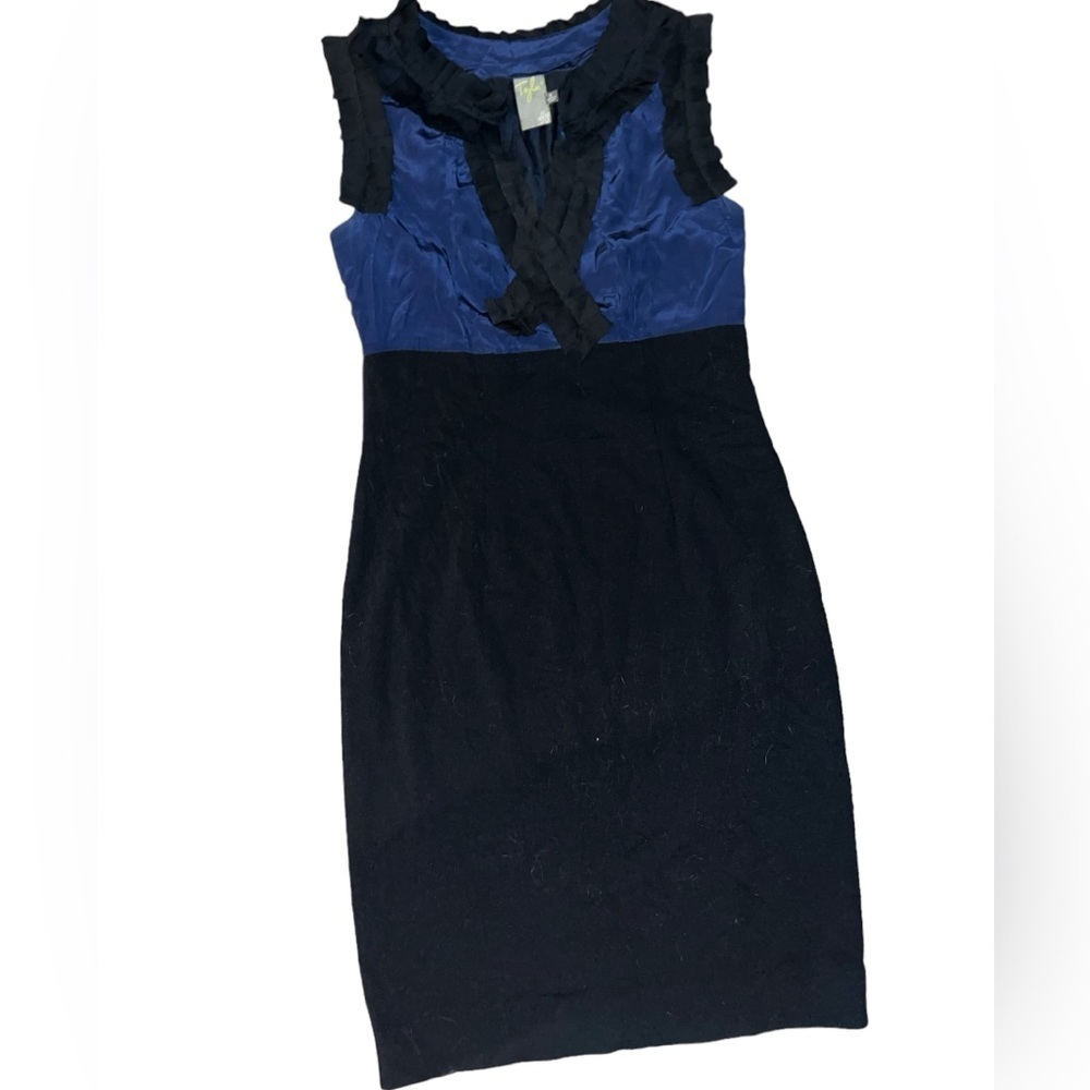 Taylor Blue & Black Dress Size 6